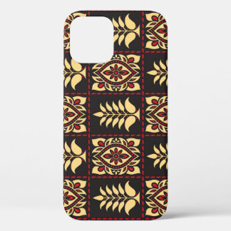 Tribal Floral: Vintage Pattern Elegance iPhone 12 Case