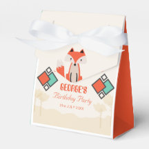Tribal Fox Colourful Geometric Pattern Birthday