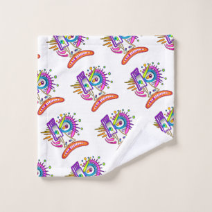 TRIBAL FROWNIE EMOJI MEEMOGIE WASH CLOTH