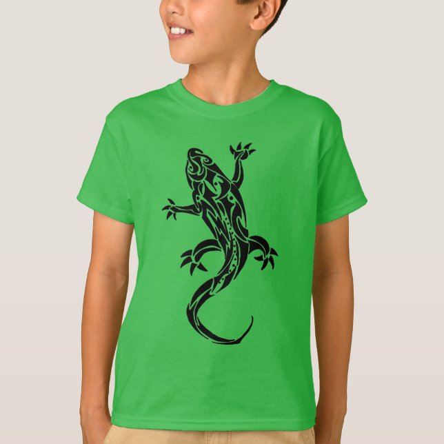 Tribal Gecko Kids T-Shirt (Front)