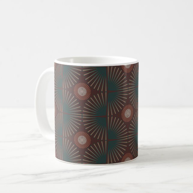 Tribal Geometric Coffee Mug (Front Left)