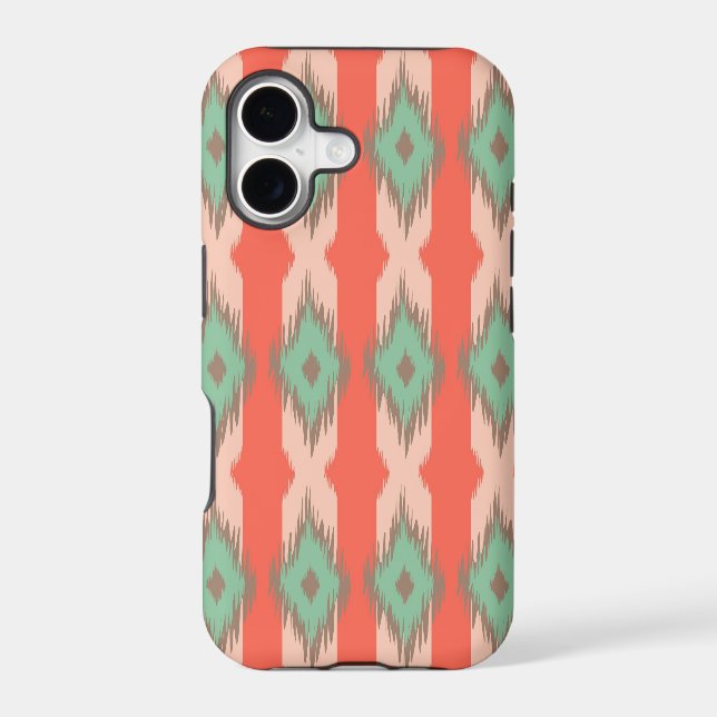 Tribal geometric diamond stripes Aztec pattern (Back)