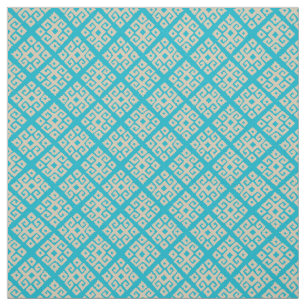 Tribal geometric key diamond patterned fabric