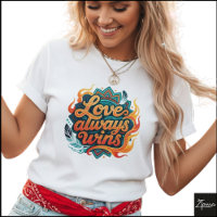 Tribal Geometric Love Always Wins Mandala