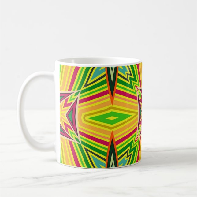 Tribal geometric vintage pattern. Seamless ethnic  Coffee Mug (Left)