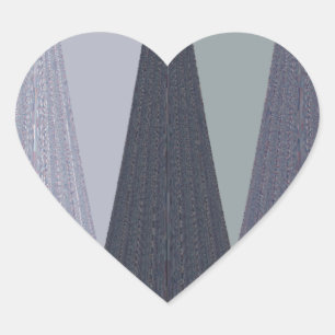 Tribal Geometry pattern Heart Sticker