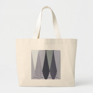 Tribal Geometry pattern Large Tote Bag