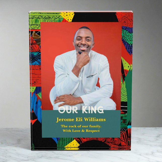 Tribal Gifts for African American Black Men Father Photo Block (Tribal Gifts for African American Black Men Father Photo Block)