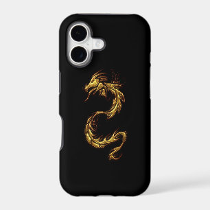 Tribal Gold Dragon Fantasy Art iPhone Case