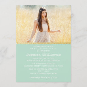 Tribal Gold Glitter Graduation Invitation