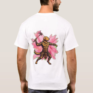 Tribal Golden Retriever Gulal Axe  T-Shirt