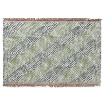 Tribal Green Stripes Abstract Pattern 