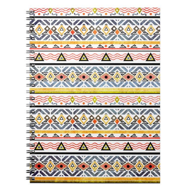 Tribal Grunge: Ethno Folk Retro. Notebook (Front)