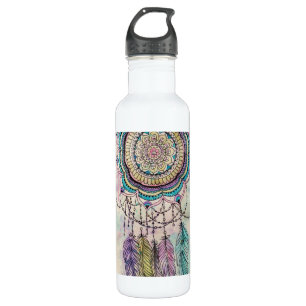tribal hand paint dreamcatcher mandala design 710 ml water bottle
