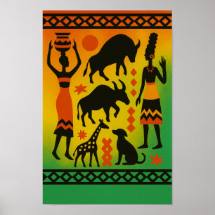 Tribal Harmony – African Culture Poster