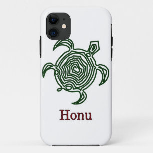 Tribal Hawaiian Sea Turtle in Green Case-Mate iPho iPhone Case