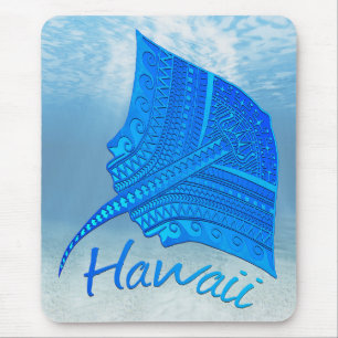 Tribal Hawaiian Stingray Mouse Pad