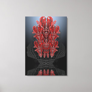 Tribal Hearts Wrapped Canvas