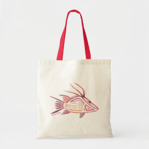 Tribal Hogfish Tote Bag