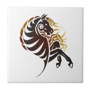 Tribal Horse Tile