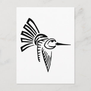 Tribal Hummingbird Postcard