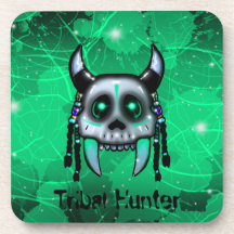 Tribal Hunter Hard plastic coaster