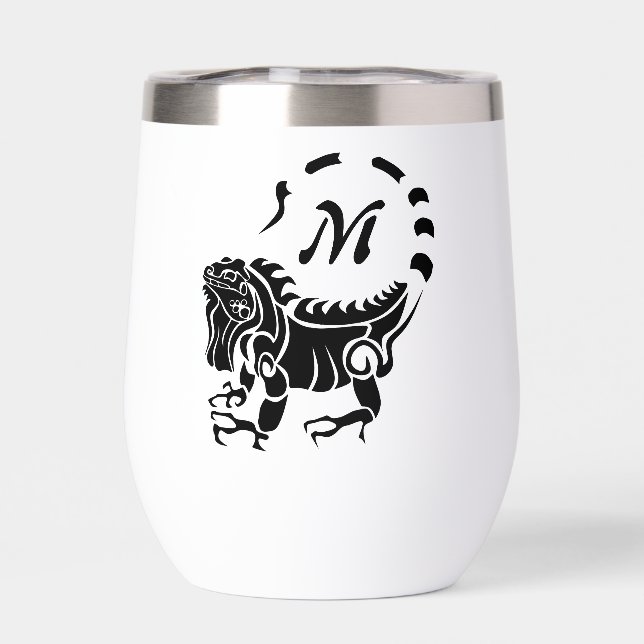 Tribal Iguana Monogram (Back)