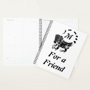 Tribal Iguana Monogram Planner