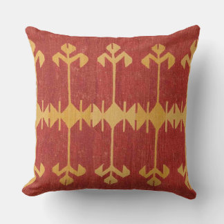 Tribal Ikat Accent Throw Pillow