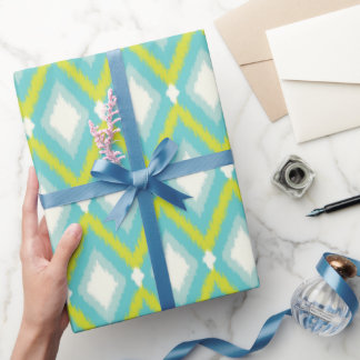Tribal Ikat Chevron Wrapping Paper