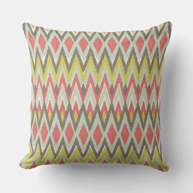 Tribal Ikat Cushion (Front)