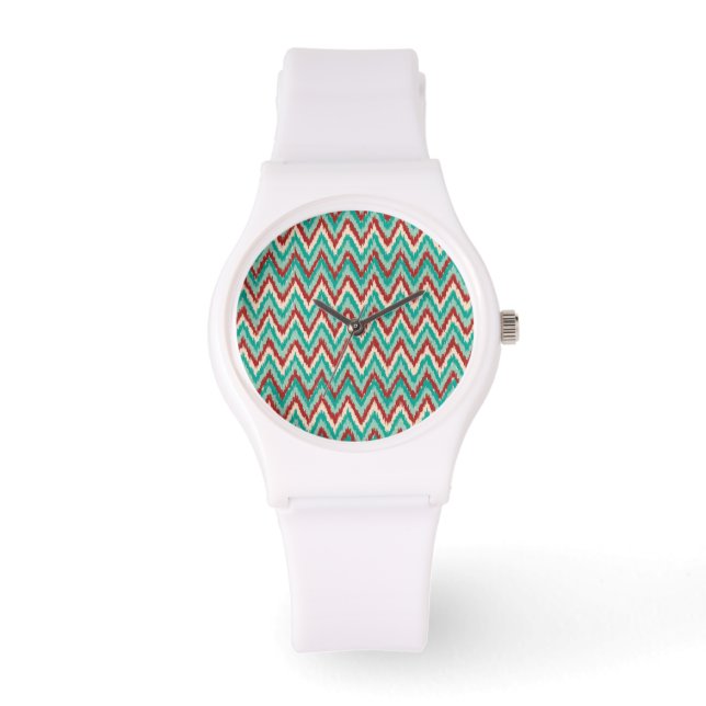 Tribal iKat ZigZag Chevron pattern Watch (Front)