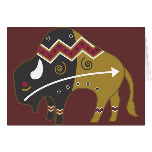 Tribal Indian Buffalo (Front Horizontal)