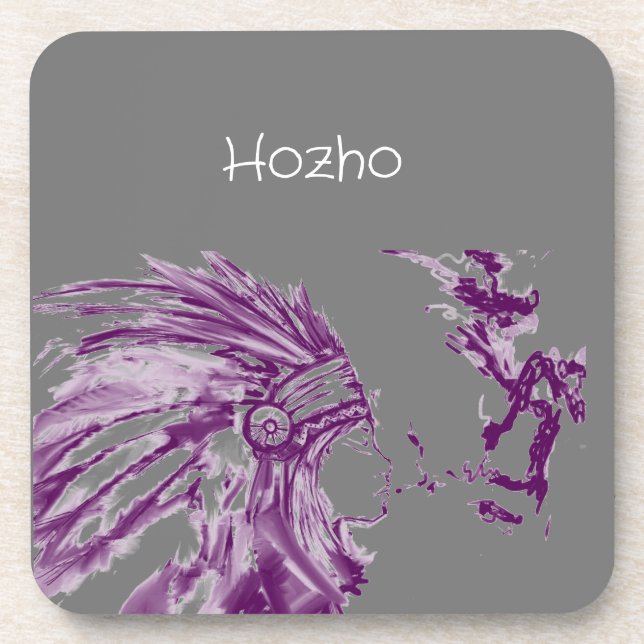 Tribal Indian Peace Coasters (Front)