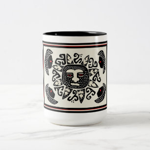 Tribal Indian Sun Spirit Two-Tone Coffee Mug