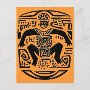 tribal king postcard