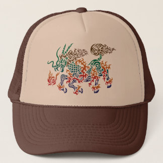 tribal kirin trucker hat