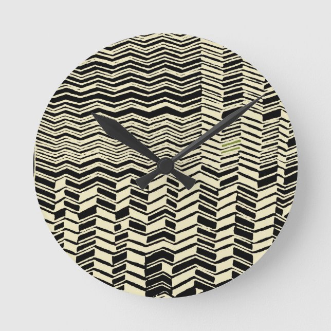 Tribal Kuba Designs Round Clock (Front)