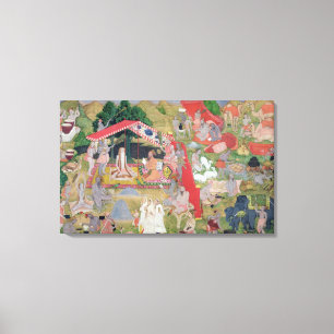 Tribal Leaders Meeting Hermits Canvas Print