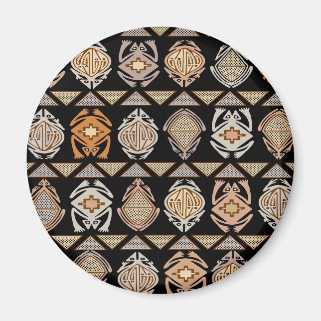 Tribal Leap Frogs Magnet (Front)