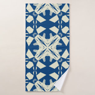 Tribal like asian feel seamless pattern, abstract bath towel