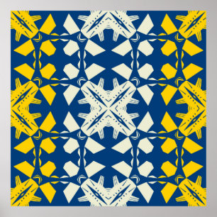 Tribal like asian feel seamless pattern, abstract poster