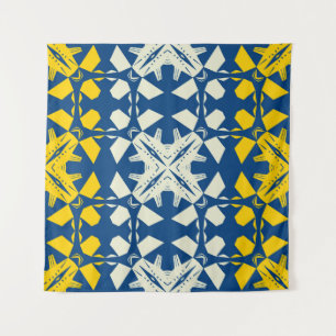 Tribal like asian feel seamless pattern, abstract tapestry