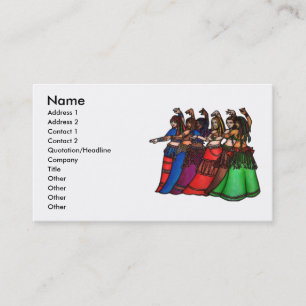 Tribal Line Belly Dancer Business Cards