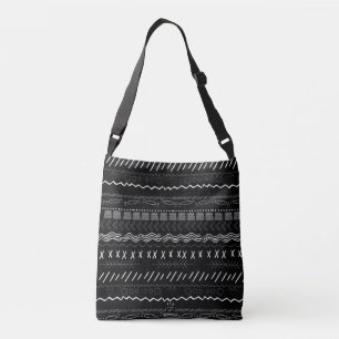 TRIBAL LINES (BLACK)CROSSBODY BAG