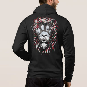 Tribal Lion Face Hoodie