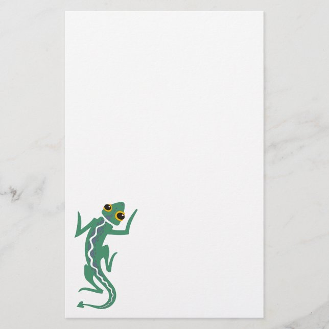 Tribal Lizard Stationery (Front)