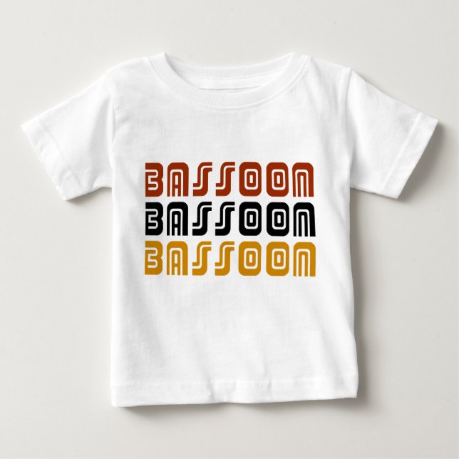 Tribal Look Bassoon Music Gift Baby T-Shirt (Front)