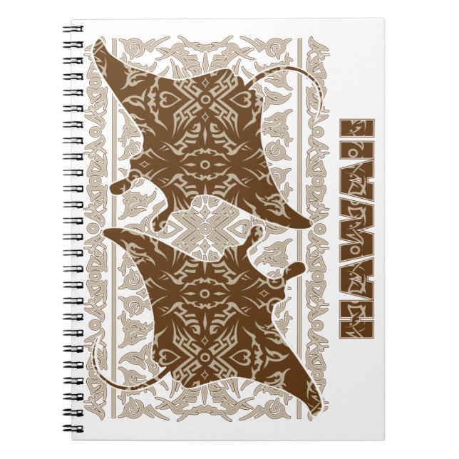 Tribal-Manta-Ray Notebook (Front)