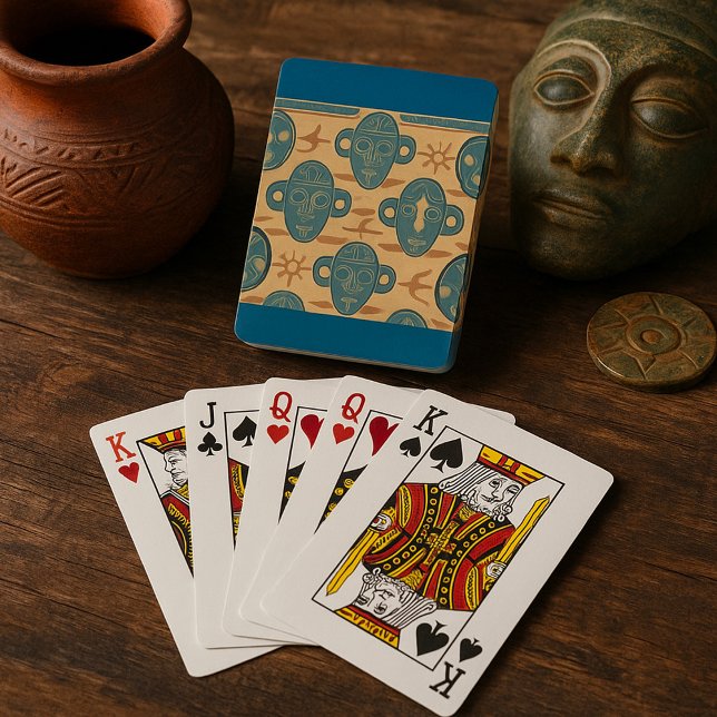 Tribal Mask African Ethnic Face Pattern Playing Cards (Creator Uploaded)
